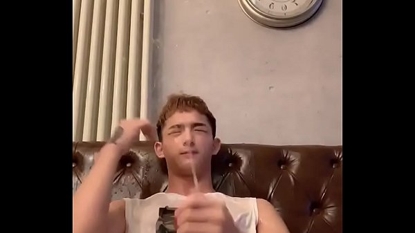 Handsome Asian guy pissing jerkoff