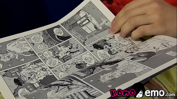 Cute emo youngster Colby Klein sucks on thick throbbing cock