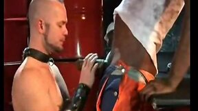 Collared white guy goes black