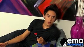 Crooked teenager seduces his partner into pounding his tight bum