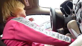 Nice T-Girl Risky Outside Handjob and Jizz