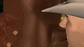 Horny 3D cartoon hunk sucks cock and gets fucked