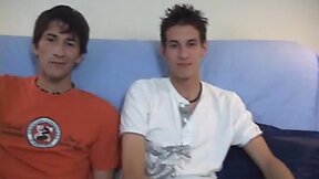 Straight boy sucks big cock