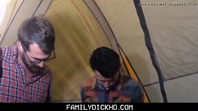 Teenage Teenager Step Son Austin Xanders & Step Daddy Camping Fuck