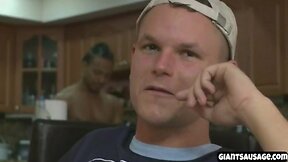 White guy rides huge black dick