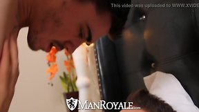 Hd manroyale guy wakes up with bf’s mouth on his pecker