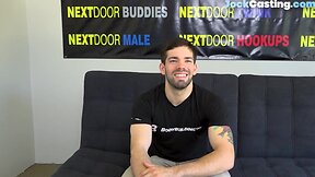 Casted muscly amateurish strokes stiff prick