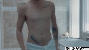 Coalblack gay old man groped and banged while sleeping