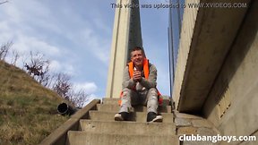 Construction worker receives unwanted sexual attention in public