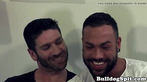 Muscle bear barebacked and jizzed by big cock