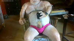 Wet pump and panties with cum