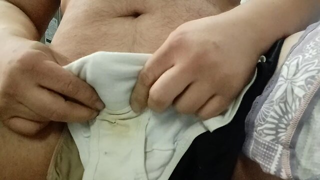 Closeup of me fucking off off my cock with my favorite panties