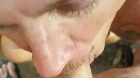 Naked Fun in the Woods with a Friend.