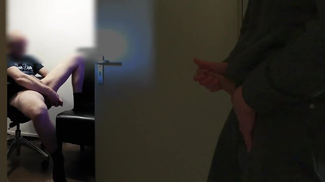 Caught roommate masturbating with anal penetration and watching gay porn after coming home early