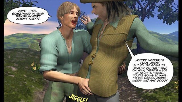 MASTURBATE & BEANSTALK 3DGay Cartoon Comic Gay Famous Fairy Tale