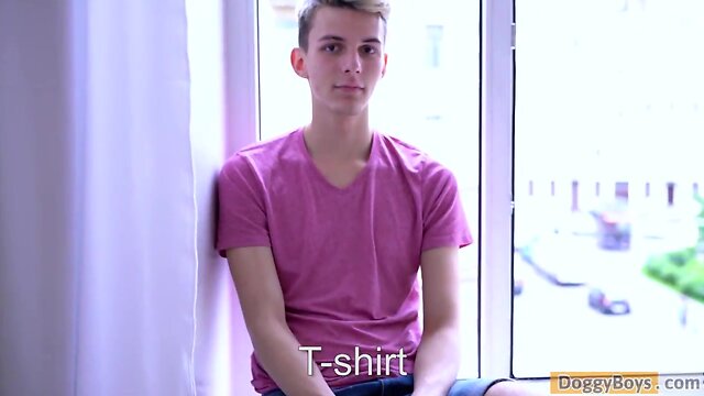 Euro teenager felix has a long young prick to show you