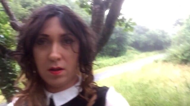 Cross Dresser themidnightminx public flashing