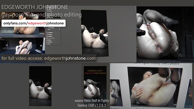 Edgeworth johnstone public advertising movie 6 sissy tights butt hole closeup