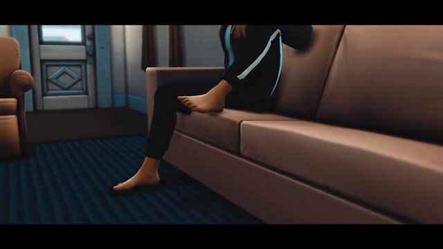 Sims 4 teen virgin gets drilled by older brother [home from college]