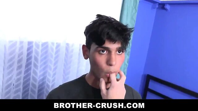 Teenage latino young takes titanic step brother’s pecker in bum