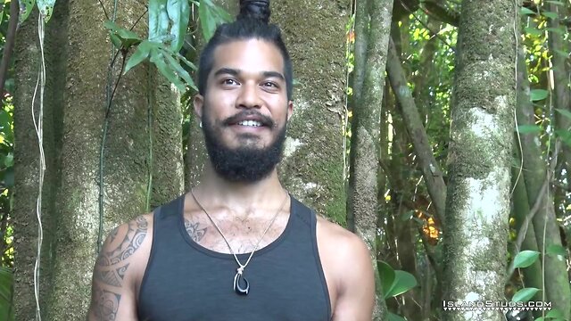 Kamanis sensual serenade: a hairy hawaiian musicians solo adventure tags: cumshots, masturbation, hunks, outdoors, pissing, tattoos, muscles, shower, pool, hawaiian, kamani